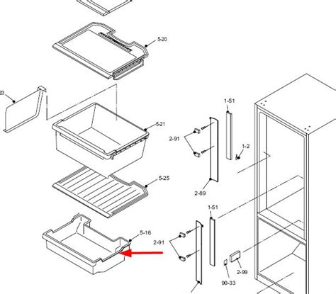 Pièces détachées réfrigérateur Sharp .